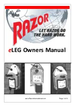 Razor eLEG Owner'S Manual preview