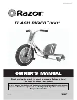 Razor Flash RideR Owner'S Manual предпросмотр