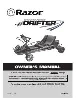 Razor Ground force Drifter 25143400 Owner'S Manual preview