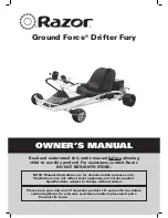 Preview for 1 page of Razor Ground Force Drifter Fury Owner'S Manual