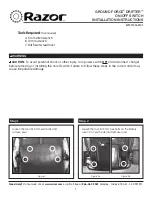 Preview for 1 page of Razor GROUND FORCE DRIFTER Installation Instructions