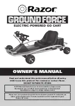 Preview for 1 page of Razor Ground Force Owner'S Manual