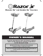 Razor Monster kix Owner'S Manual preview