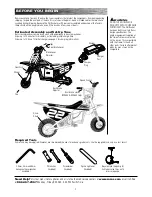 Preview for 3 page of Razor MX350 15128050 Owner'S Manual