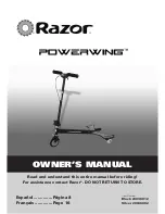 Razor Powerwing Black Owner'S Manual preview