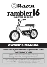 Preview for 1 page of Razor rambler 16 Owner'S Manual