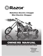 Razor Rebellion Electric Chopper 15130760 Owner'S Manual preview