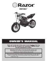 Razor RSF650 Owner'S Manual preview