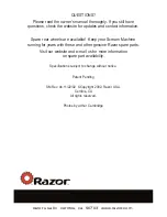 Preview for 20 page of Razor Scream Machine Jr Owner'S Manual