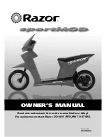 Razor Sport Mod Owner'S Manual preview