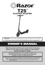 Razor T25 Owner'S Manual preview