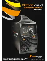 Razorweld JRWPC45LT Operating Manual preview