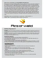 Preview for 2 page of Razorweld JRWPC45LT Operating Manual