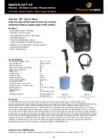 Preview for 8 page of Razorweld JRWPC45LT Operating Manual