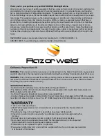 Preview for 2 page of Razorweld KUMJRRW145 Operating Manual