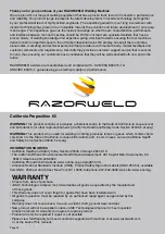 Предварительный просмотр 34 страницы Razorweld RAZORCUT45 Instruction Manual