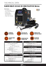 Предварительный просмотр 8 страницы Razorweld Xcel-Arc MULTI 230 AC/DC Operating Manual