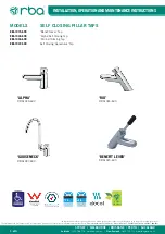 rba BENEFIT LEVER RBA1015-600 Installation, Operation And Maintenance Instructions preview