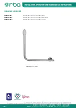 Предварительный просмотр 1 страницы rba Raffaello RBA4601 Series Installation, Operation And Maintenance Instructions