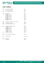 Предварительный просмотр 2 страницы rba RBA1882-100-001 Installation, Operation And Maintenance Instructions