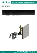 Предварительный просмотр 4 страницы rba RBA1882-100-001 Installation, Operation And Maintenance Instructions