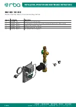 Предварительный просмотр 9 страницы rba RBA1882-100-001 Installation, Operation And Maintenance Instructions