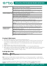 Предварительный просмотр 4 страницы rba RBA2770 Series Installation, Operation And Maintenance Instructions