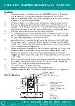 Preview for 2 page of rba RBA8847-100 Installation, Operation And Maintenance Instructions