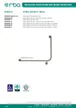 Preview for 1 page of rba STERI+SHIELD RBA490 Straight Series Installation, Operation And Maintenance Instructions