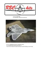 RBC kits F22 RAPTOR Manual preview