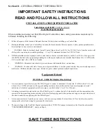 Preview for 3 page of RBF Industries 28035 Installation And Operation Manual