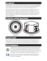 Предварительный просмотр 2 страницы RBH Sound A-605/70 Owner'S Manual