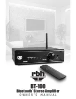 RBH Sound BT-100 Owner'S Manual предпросмотр