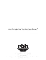 Preview for 12 page of RBH Sound C-4 Owner'S Manual