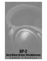 RBH Sound HP-2 Owner'S Manual preview