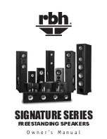 RBH Sound SIGNATURE 1044-SE Owner'S Manual preview