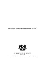 Предварительный просмотр 12 страницы RBH Sound Ultra-3 Owner'S Manual