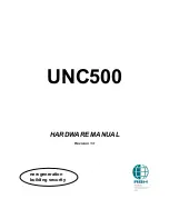 Предварительный просмотр 1 страницы RBH Sound UNC500 Hardware Manual