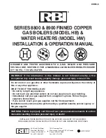 RBI 8800 Series Installation & Operation Manual preview