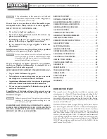 Preview for 2 page of RBI Futera II Modulation Installation And Operation Instructions Manual