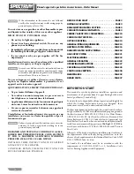 Preview for 2 page of RBI SPECTRUM Series Installation And Operation Instructions Manual