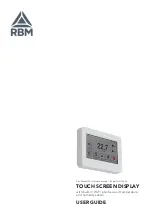 RBM Kilma Set Touch 2.0 User Manual предпросмотр