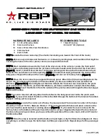 Предварительный просмотр 1 страницы RBP RBP-325B-RX7 Instructions