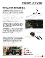 Предварительный просмотр 13 страницы RBP Stealth Power RBP-510-SP Installation Manual