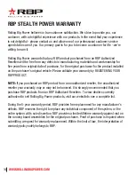 Предварительный просмотр 14 страницы RBP Stealth Power RBP-510-SP Installation Manual