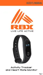 Preview for 1 page of RBX Fitness Tracker User Manual