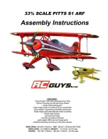 RC Guys Pitts S1 ARF Assembly Instructions Manual preview