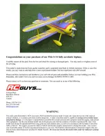 Preview for 2 page of RC Guys Pitts S1 ARF Assembly Instructions Manual