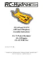 Preview for 1 page of RC-Hydros UL-10 Wiggins Assembly Instructions Manual