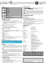 Preview for 3 page of RC Logger 89141RC Operating Instructions